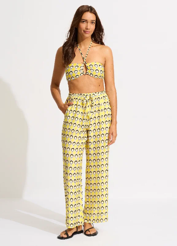Weekend Savings Fiesta Birds Of Paradise Pant - Citron