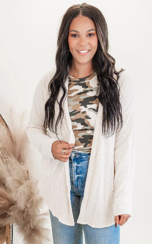 Grand Opening Sale Urban Ribbed Cardigan - Final Sale