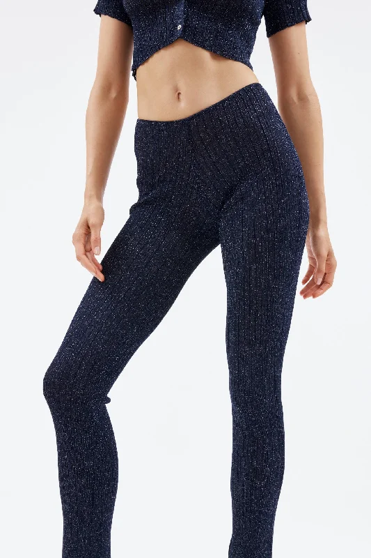 Don't Wait Cento Midnight Grey Knit Pant