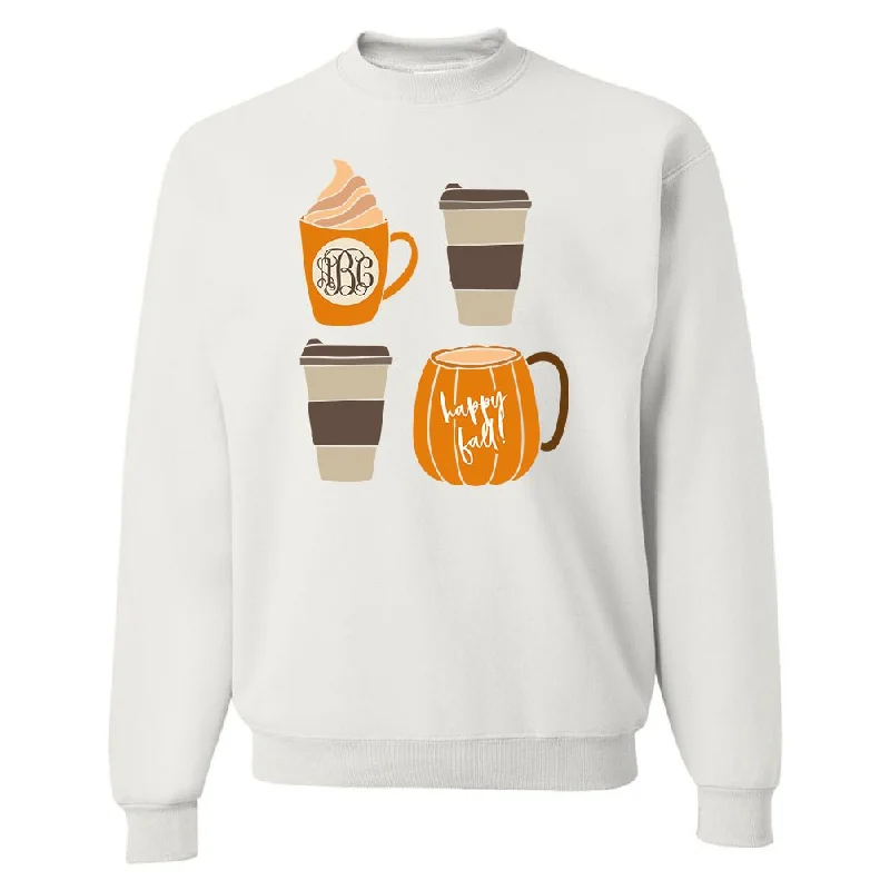 Weekend Deals That Dazzle Monogrammed 'Happy Fall' Crewneck Sweatshirt