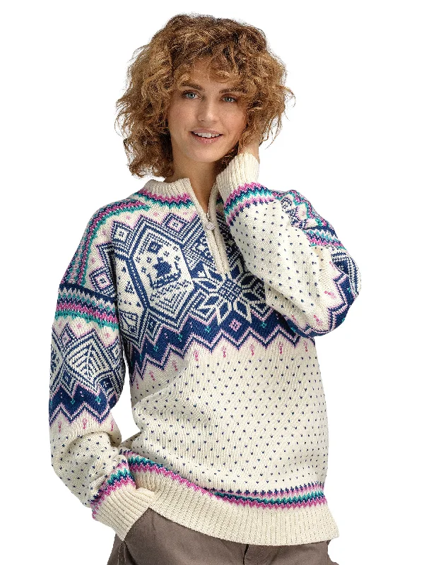 Weekend Savings Fiesta Dale of Norway - VM Trondheim Women's Sweater - Off-White/Indigo