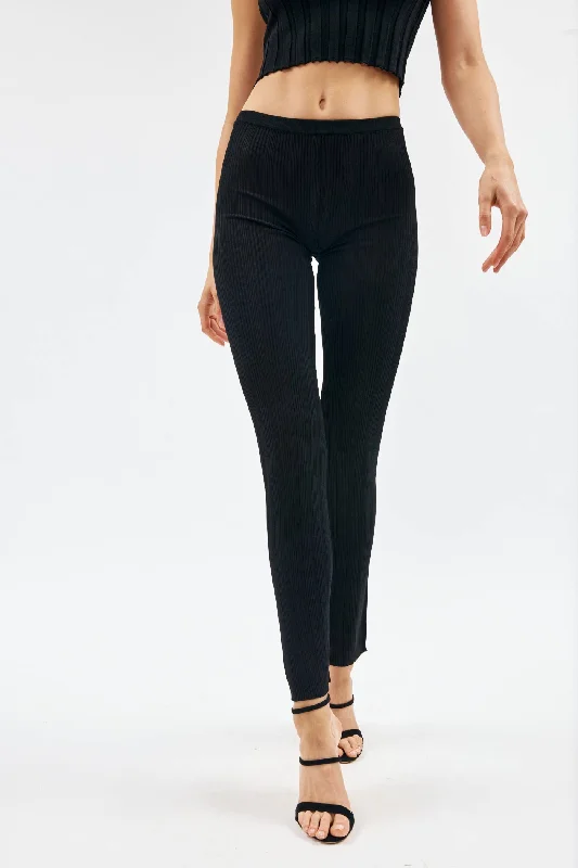 Blowout Deals Amber Black Knit Pant