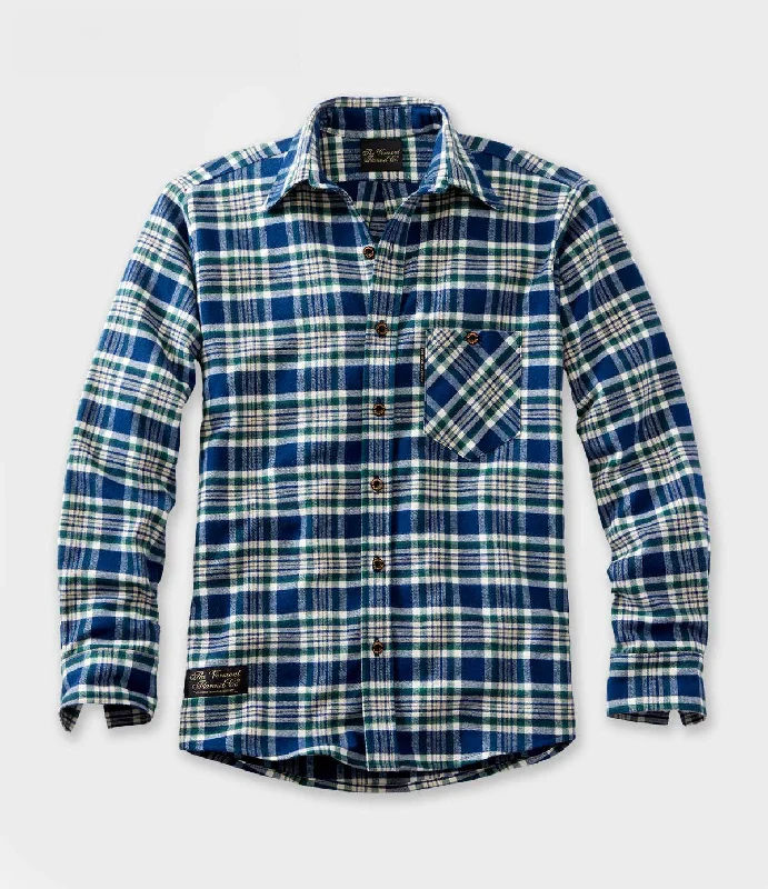 Online Only Fitted Flannel Shirt - Maine Pine