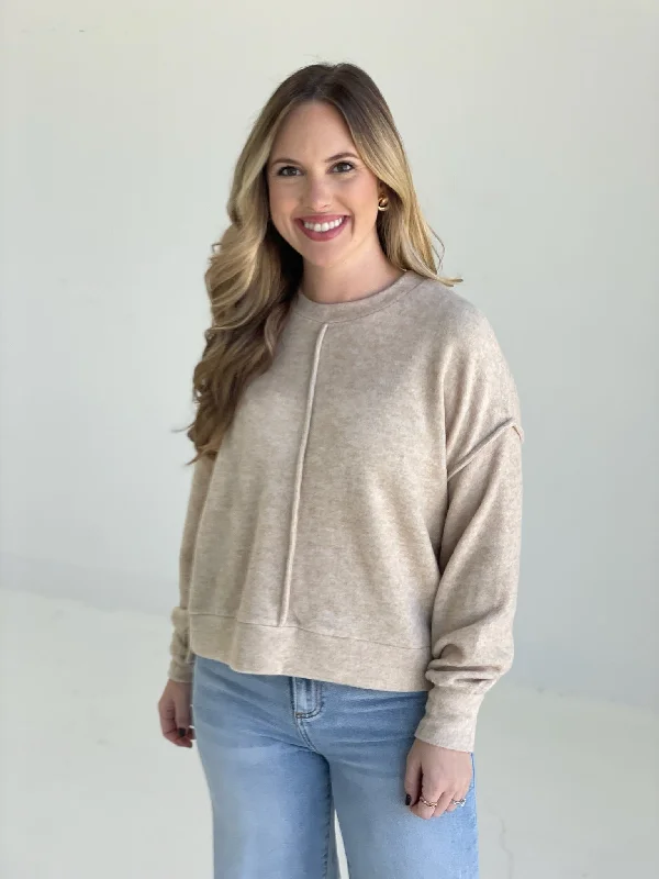 Discount Deals Simply It Sweater - Beige