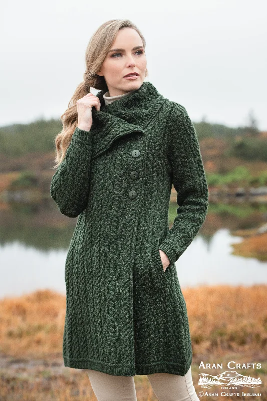 Instant Discount Aran - Burren Coat - Army Green