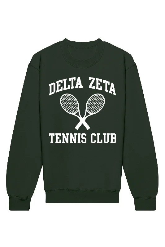 Year-End Clearance Delta Zeta Tennis Club Crewneck Sweatshirt