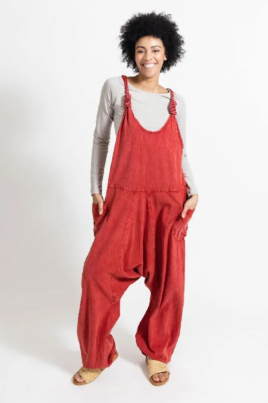 Stock Up and Save Bahini Overalls Long - Tangerine