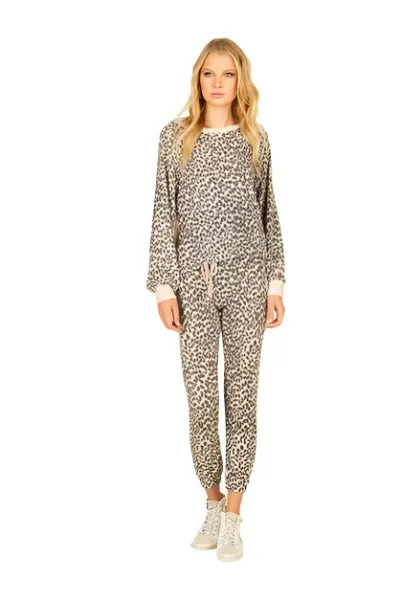 Can't Miss Vintage Havana/Ocean Drive Mini Leopard Hacci Sweat Shirt S10587