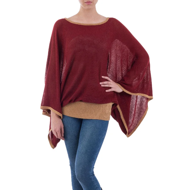 Exclusive Access Piura Dance Burgundy Sweater