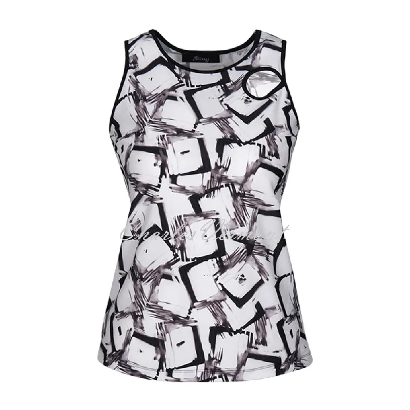 Hot Deal EverSassy Sleeveless Print Top – Style 62805
