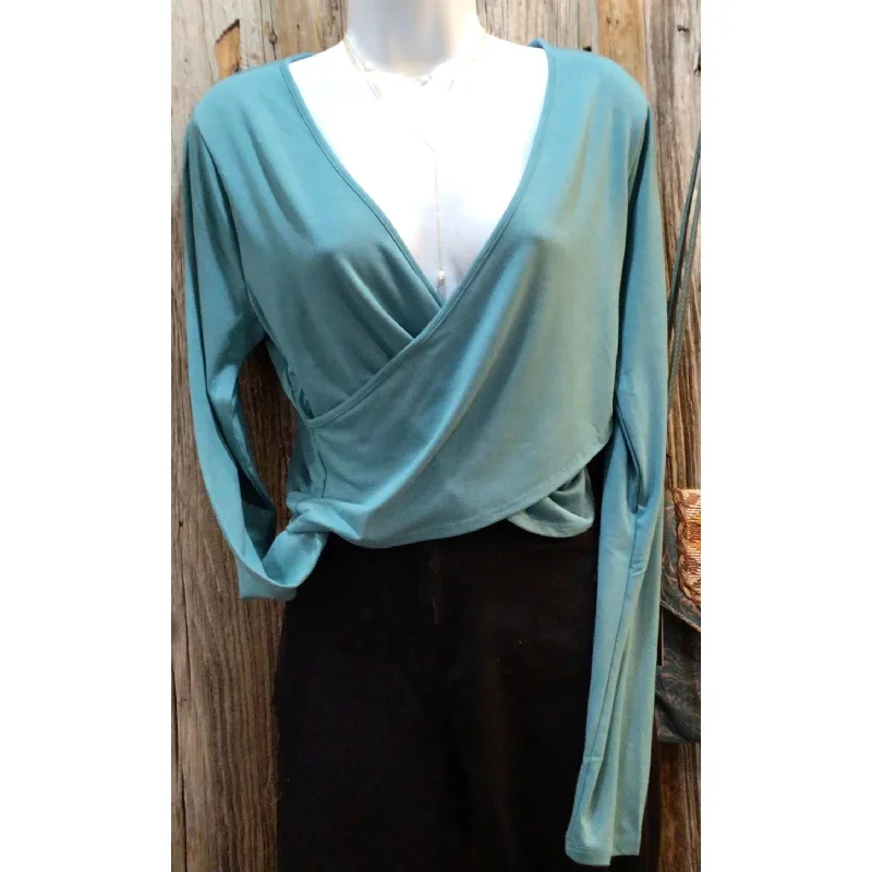 Overstock Sale Twist Front Crop Top