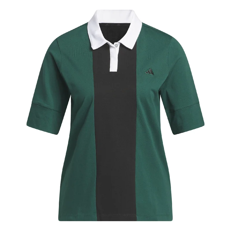 Unbeatable Deal Womens Go-To Regular Fit Stripe Polo Green - SS24
