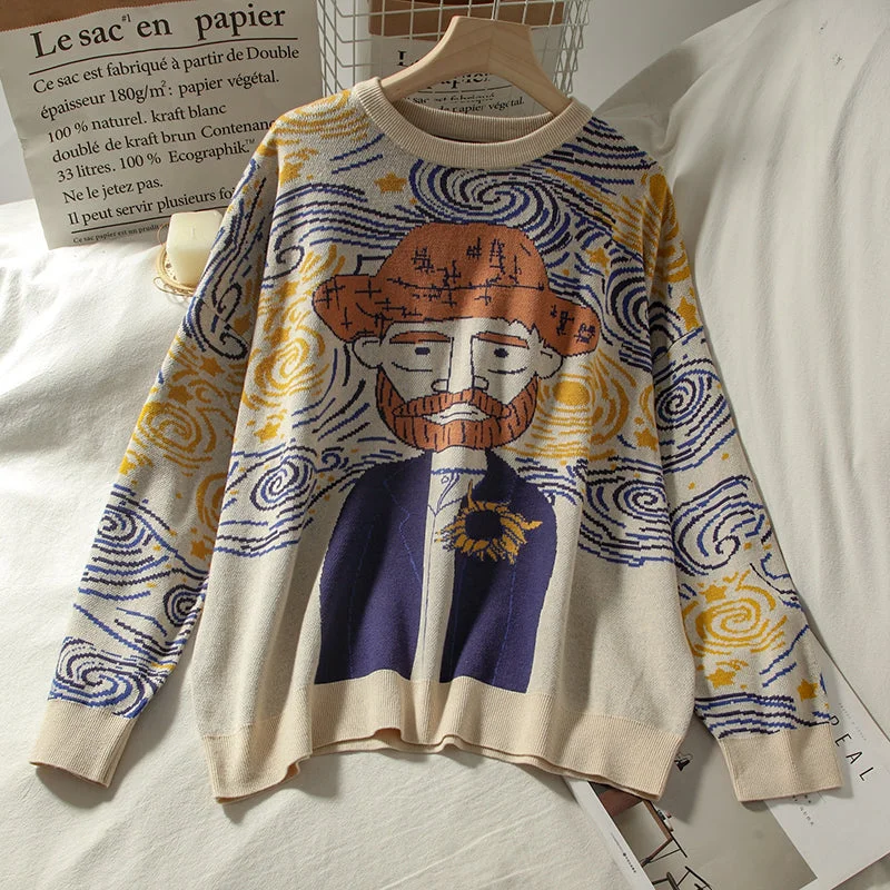 Final Clearance Van Gogh Sweater (Cream)