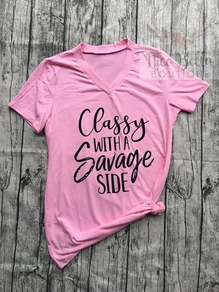 Referral Discount Classy with a Savage Side Tee