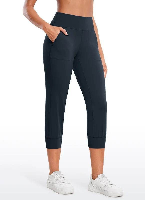 Special Savings Butterluxe High Waist Cropped Joggers 23" with Pockets