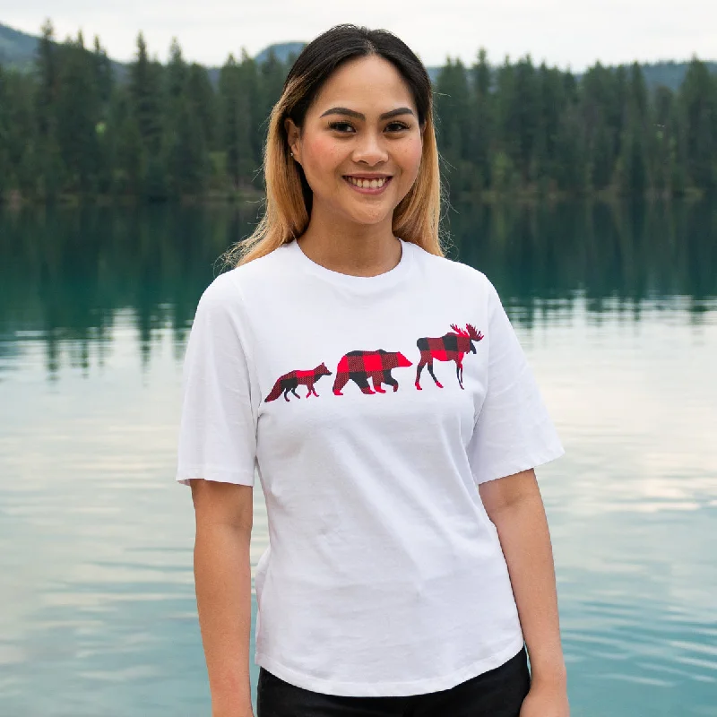 One-DAY Sale Ladies Red 3 Animal T-Shirt