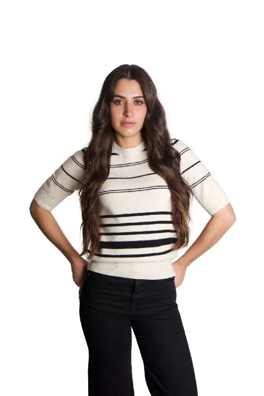 Special Offer Striped Sweater in Cream Multi