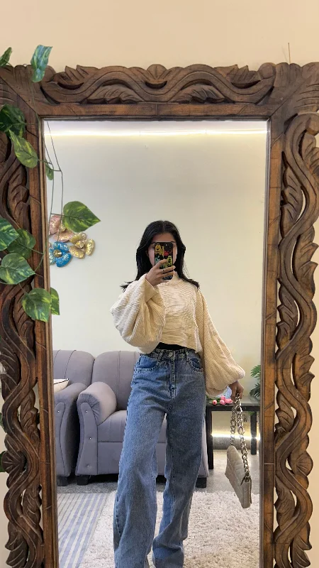 Weekend Discounts to Celebrate Cover up sweater puff sleeves