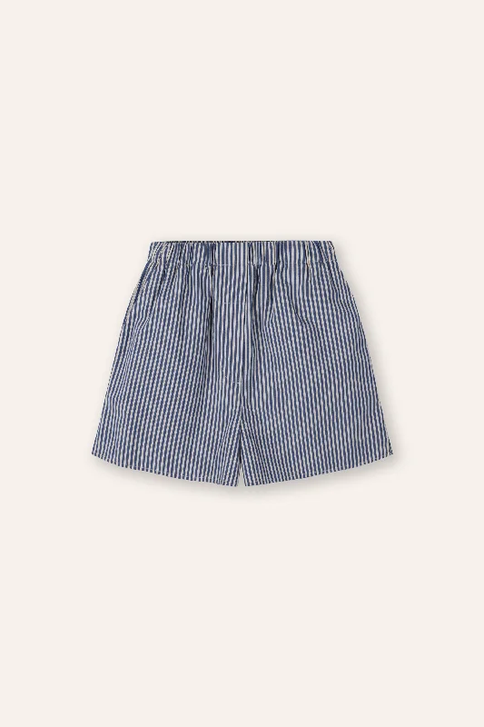 Weekend Discounts to Celebrate ORGANIC - cotton short (Blue stripe)