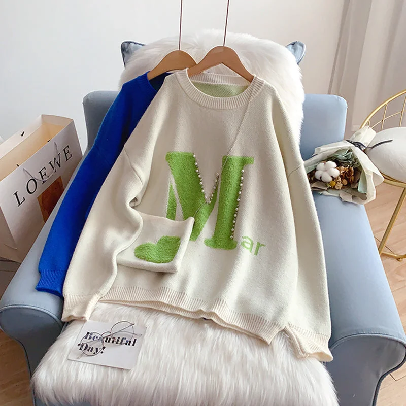 Special Price Korean lazy wind soft milk sweater  5193