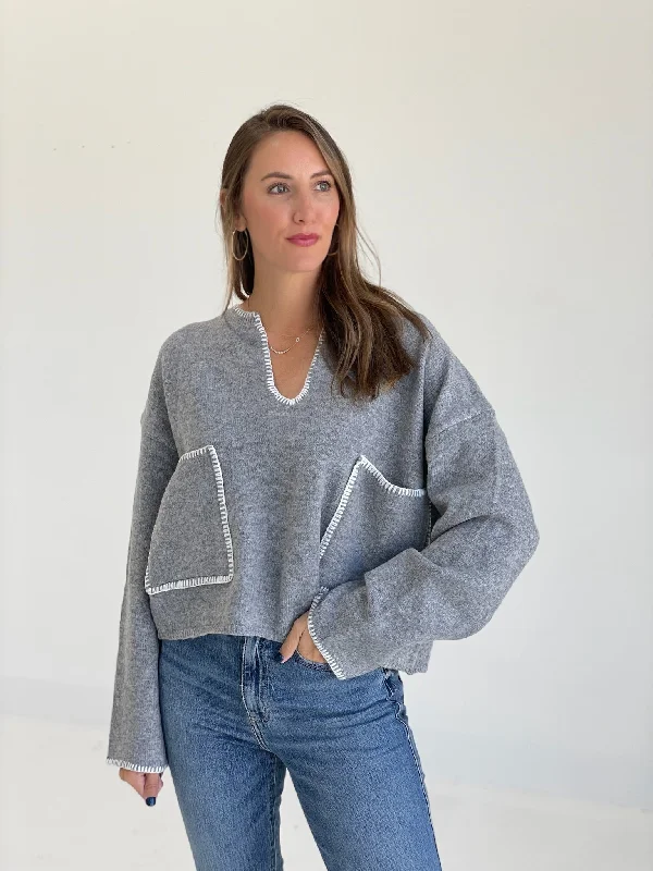 Weekend Offers That Delight Outweigh The Cons Sweater - H Grey