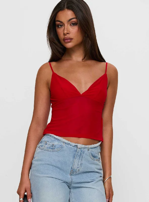 Exclusive Online Offer Fast Times Top Red