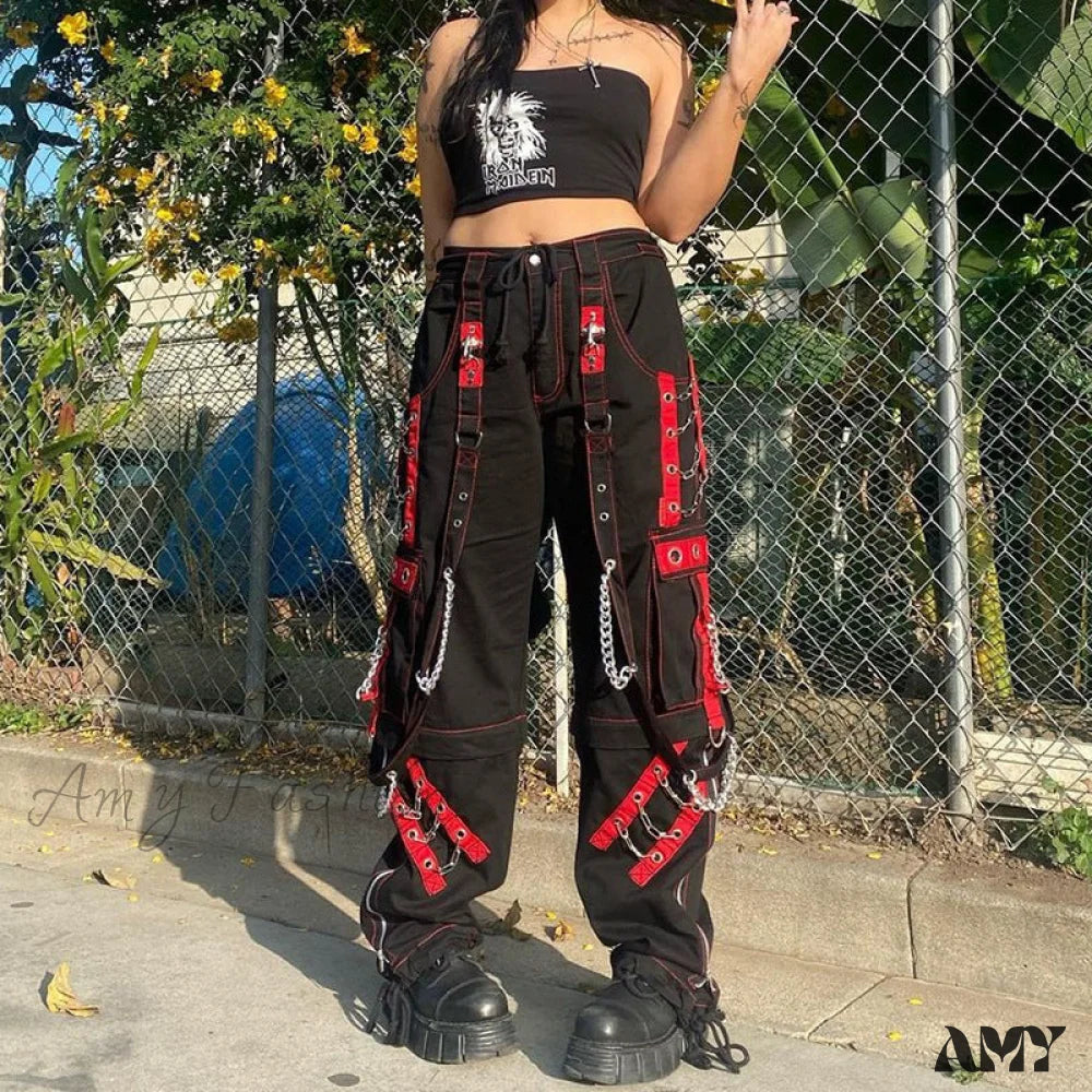 Crazy Deal Amy Fashion - Gothic Punk Hip Hop Harajuku Baggy Cargo Pants