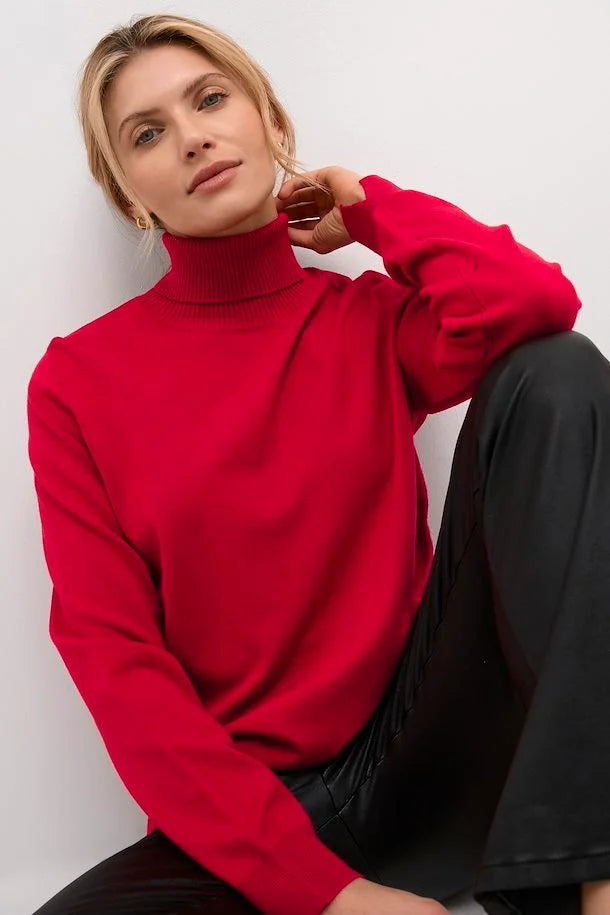 Clearance Sale Cream Villea Knit Rollneck