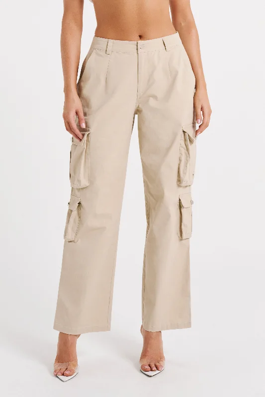 Can't Miss Clea Cargo Pant - Stone