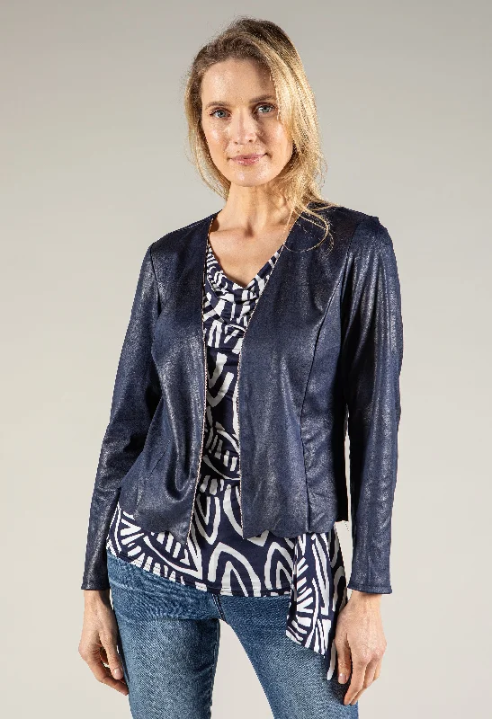 Midnight Madness Vintage Leather Open Jacket