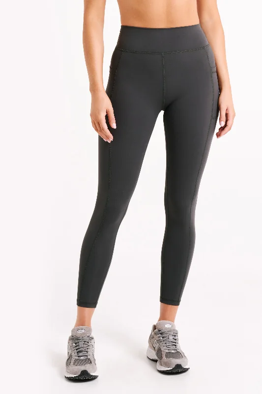 Anniversary Sale Briar V Back Leggings With Pockets - Charcoal