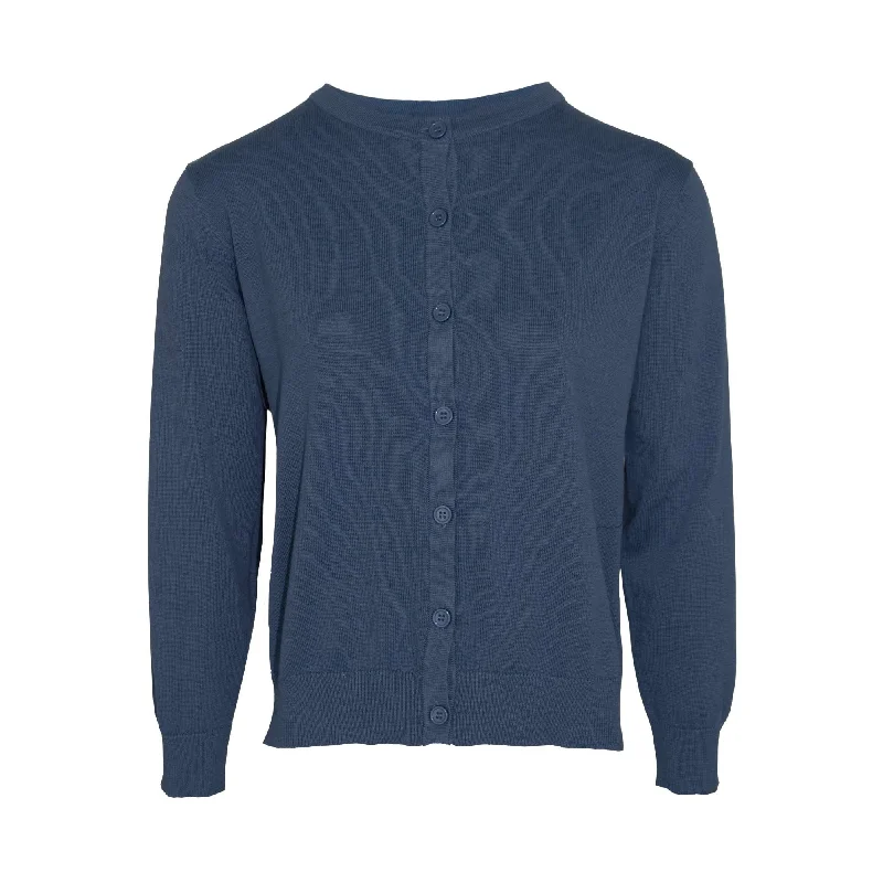 Price Blitz Ls  Ragland Plain Cardigan - Navy