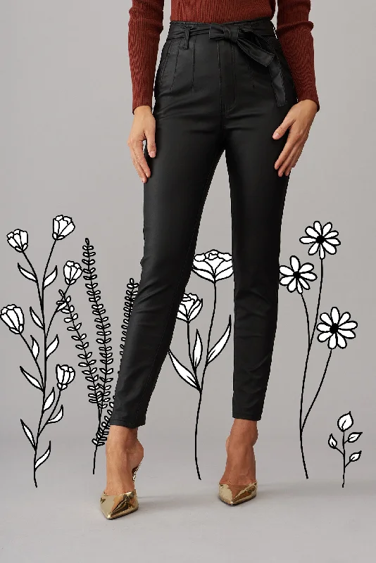 Major Deal Eclipse Leatherette Pants in Black