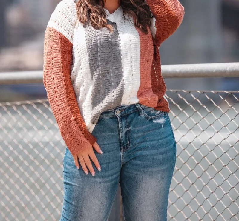 Weekend Savings Bonanza Dawson Color Block Sweater
