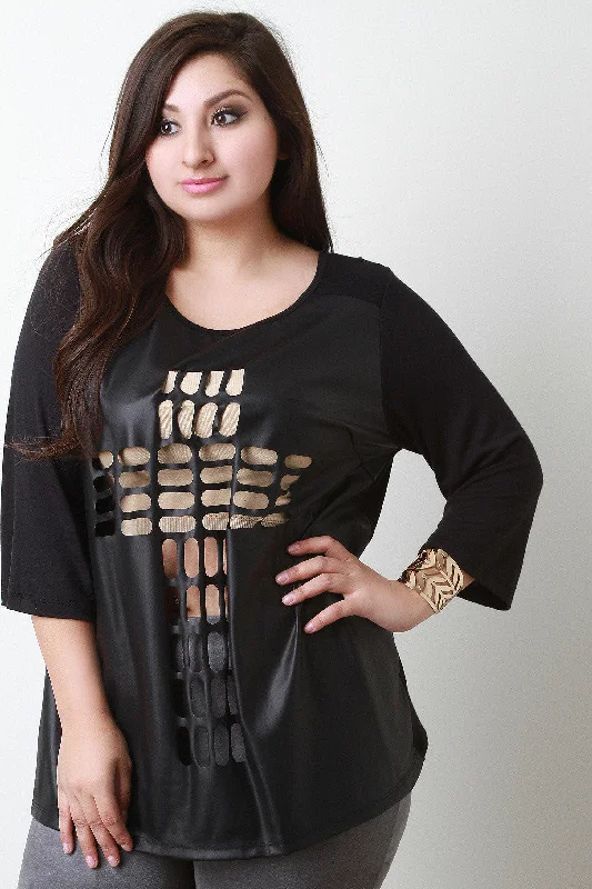 Sale Event Cross Cut-Out Front Top