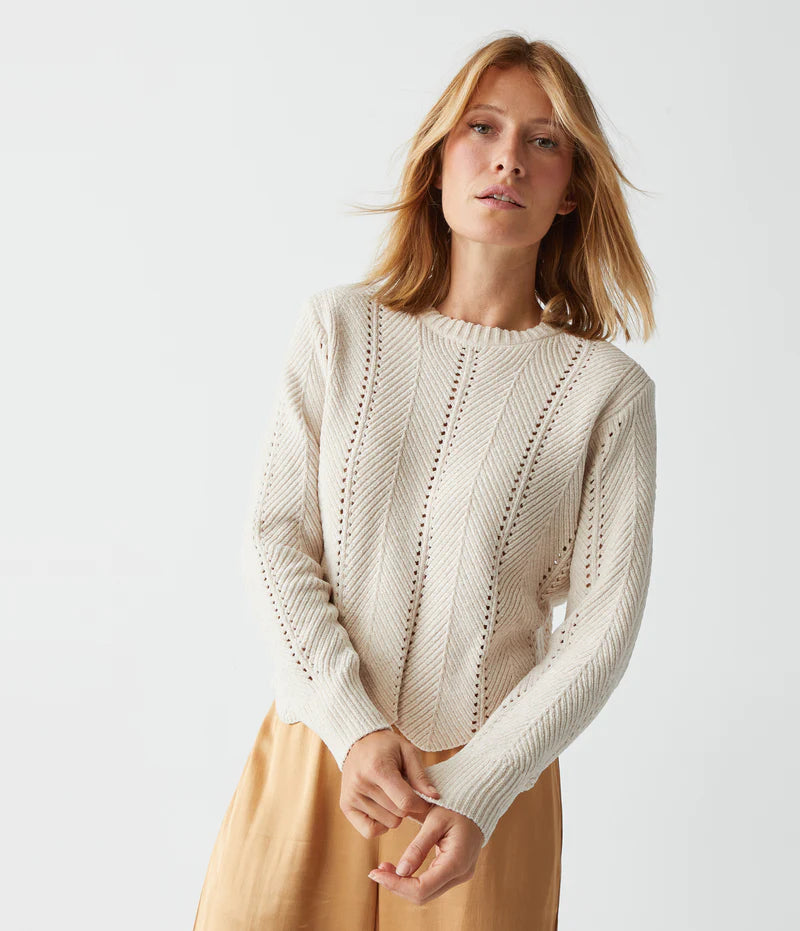 Deal Alert Lakin Cropped Crew Neck Pullover