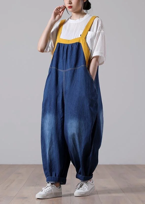 Shop and Save Modern Navy Patchwork carpenter pants Summer