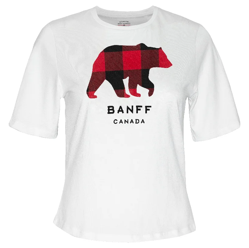 Unmissable Sale Ladies Red Bear T-Shirt Banff