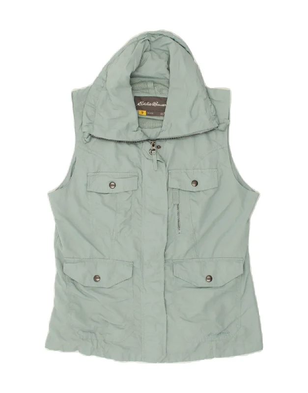 Blowout Deals EDDIE BAUER Womens Utility Gilet UK 12 Medium Blue Nylon