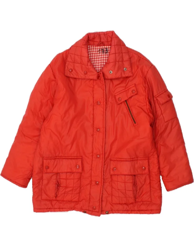 Weekend Sale: Don't Miss Out VINTAGE Womens Padded Jacket UK 18 XL Red
