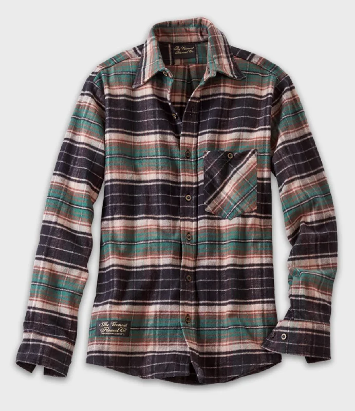 Massive Deals Fitted Flannel Shirt - Earth