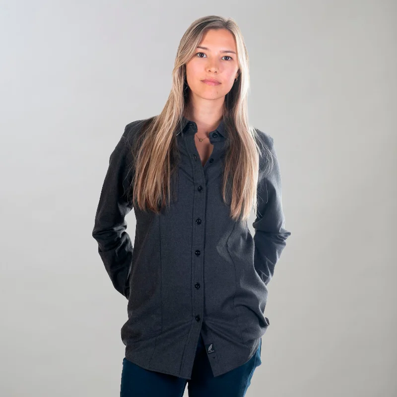 Markdowns Women's Cascade Flannel Shirt - Jet Black Heather