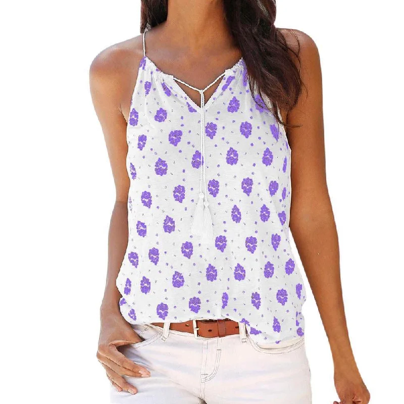 Weekend Savings Bonanza Women Summer Fashion Crop Top Print Sleeveless V-Neck Tank Tops Weekend Savings Bonanza Women Summer Fashion Crop Top Print Sleeveless V-Neck Tank Tops
