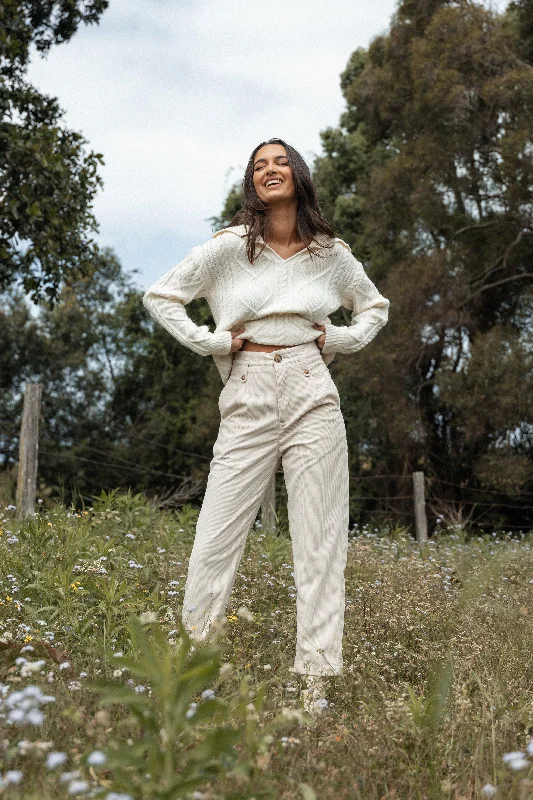 Steals and Deals Jones Cord Pant - Cream