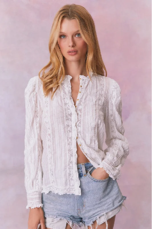 Limited Offer Jacque Cotton Blouse Top
