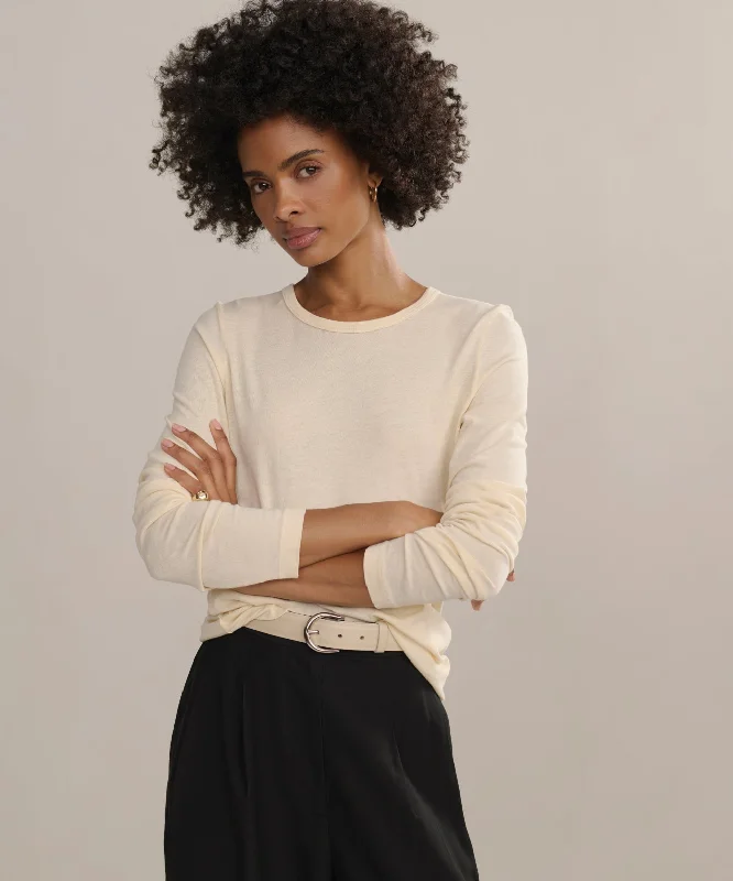 Weekend Specials Just for You Long-Sleeve Slim Tee