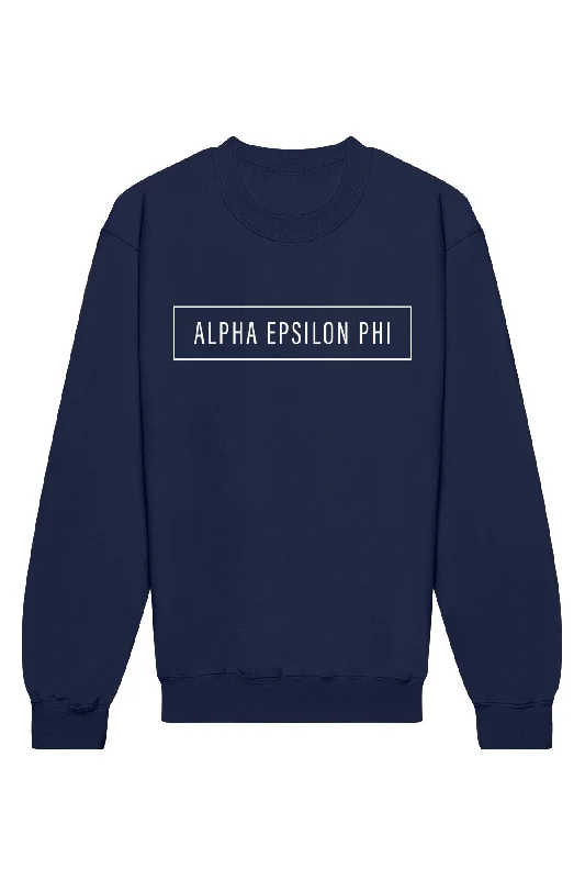 Best Bargains Alpha Epsilon Phi Blocked Crewneck Sweatshirt