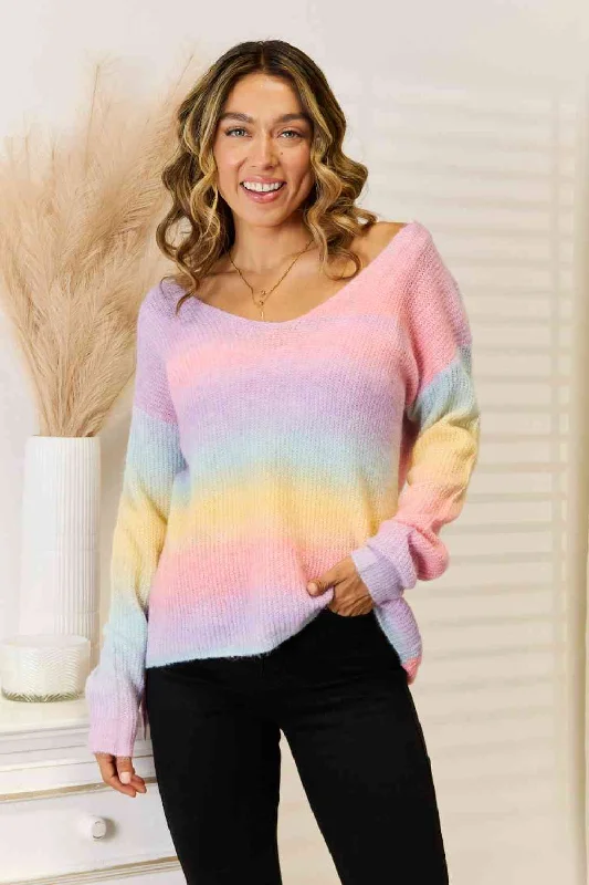 Limited Edition Gradient V-Neck Sweater