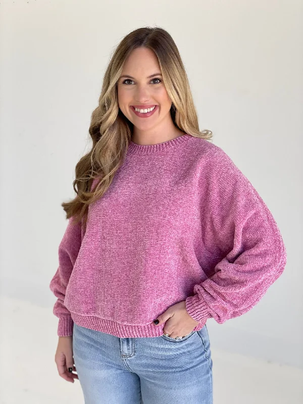 Daily Deals Separate Ways Sweater - Rose Pink