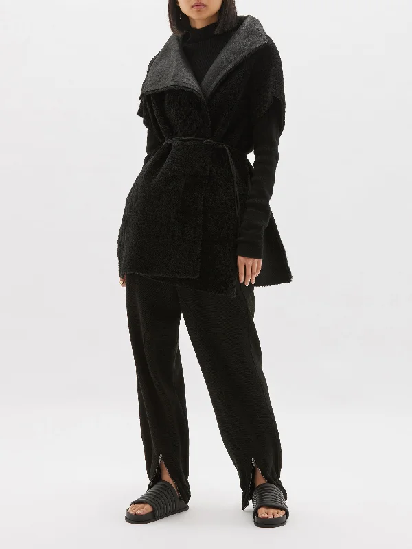 Seasonal Sale reversible shearling cape